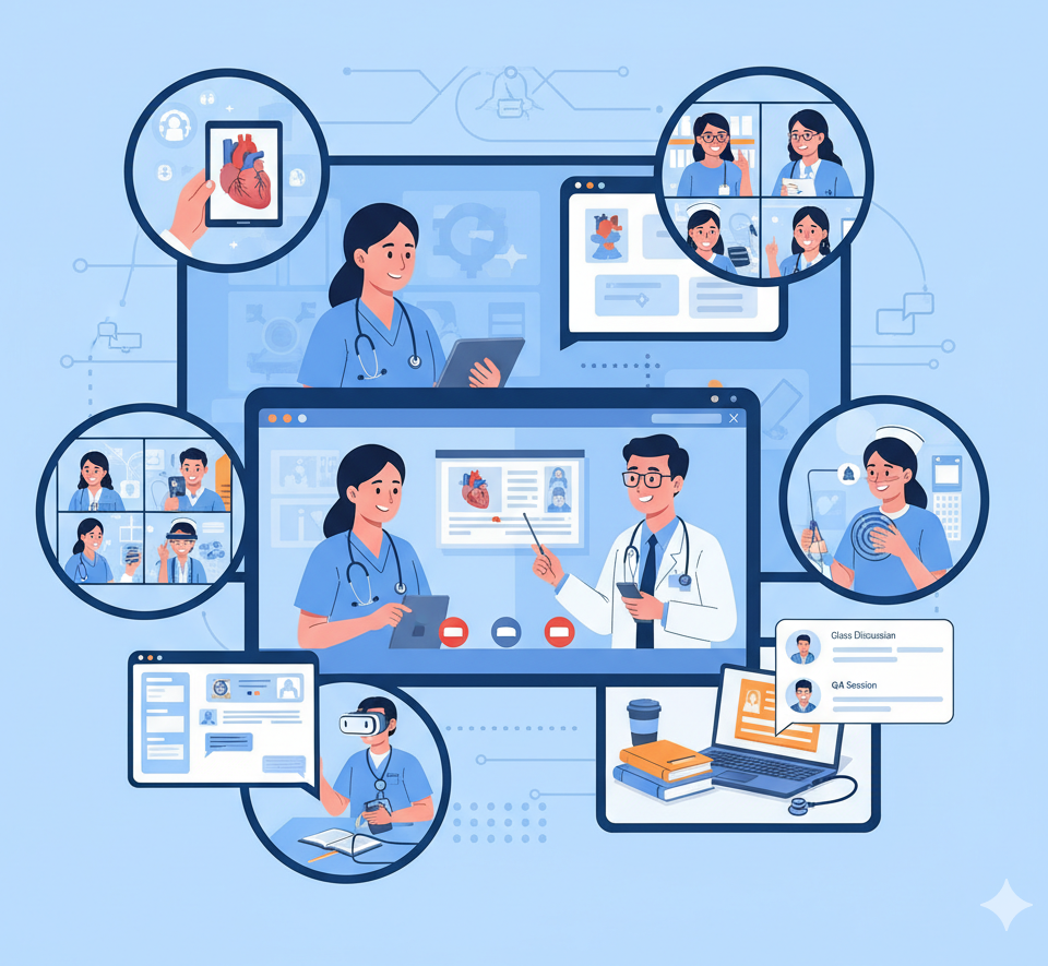 Ilustrasi Pembelajaran Jarak Jauh Keperawatan